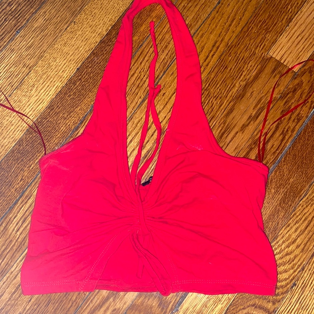 Pretty halter crop top